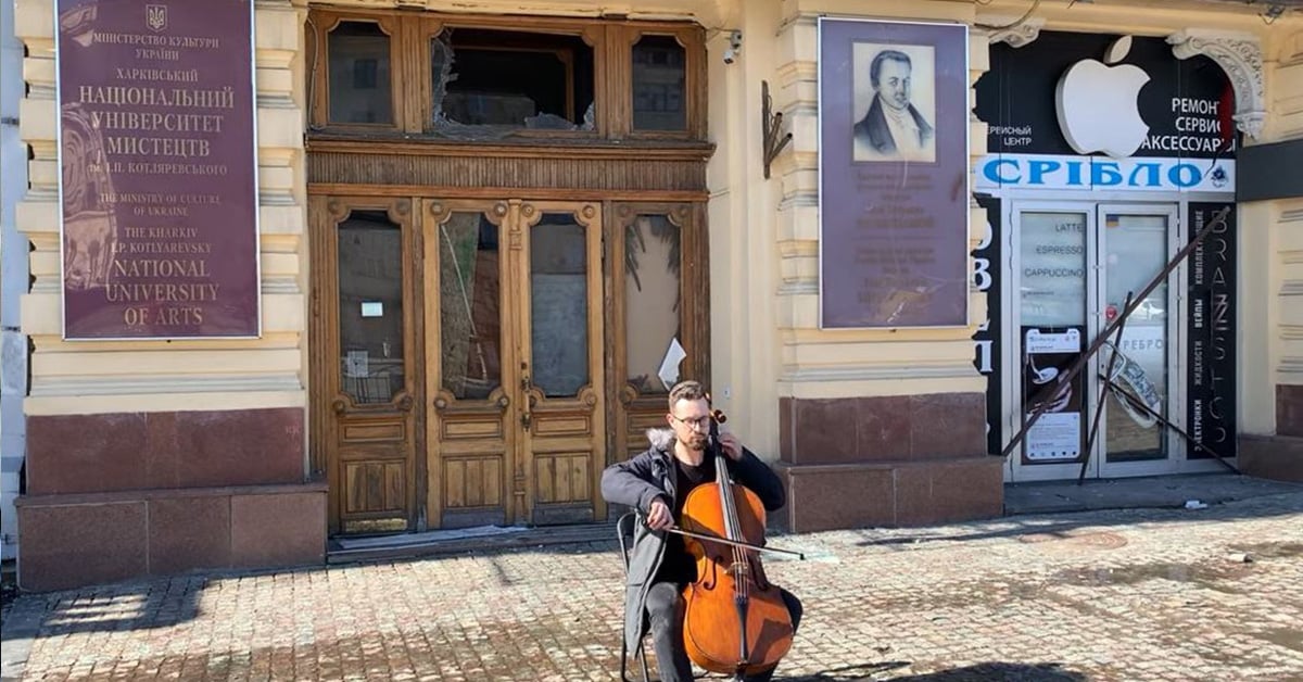 Ein Cellist aus Charkiw